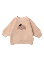 Load image into Gallery viewer, Beige sweatshirt with croissant print: 98/104