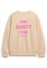 Load image into Gallery viewer, Erwachsenen Sweatshirt beige Cool Aunty Club: S/M