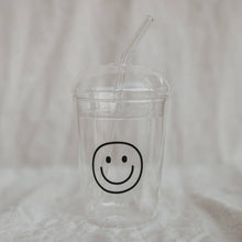 Lade das Bild in den Galerie-Viewer, Trinkglas Smiley schwarz (VE = 6 Stk)