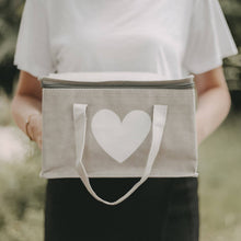 Lade das Bild in den Galerie-Viewer, Kühltasche grau Herz (VE = 5 Stk.)