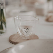 Load image into Gallery viewer, Doppelwandiges Herzglas Herz 200ml (VE = 6 Stk)