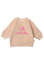 Load image into Gallery viewer, 2tlg. Set mit Sweatshirt "oh smiley day" und Leggings: 74/80