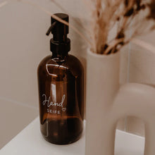 Lade das Bild in den Galerie-Viewer, Seifenspender Handseife Braunglas - 500ml