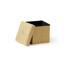 Lade das Bild in den Galerie-Viewer, Aufbewahrungs- und Sitzkiste - Gelb/Beige