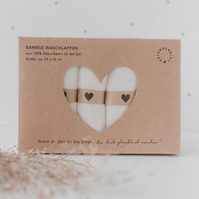 Lade das Bild in den Galerie-Viewer, Waschlappen Herz im 6er Set