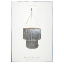 Lade das Bild in den Galerie-Viewer, Silber Glitzer Kronleuchter