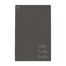 Lade das Bild in den Galerie-Viewer, Leinen Geschirrtücher Lebe Liebe Lache im 2er Set