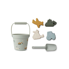 Lade das Bild in den Galerie-Viewer, Dante Strand Set - Vehicles/dove blue mix