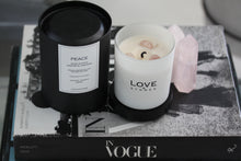 Lade das Bild in den Galerie-Viewer, Peace - Rosenquarz Kristallkerze