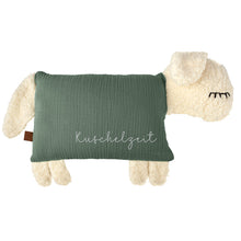 Lade das Bild in den Galerie-Viewer, Kuschelschaf - Altgrün mit Stick