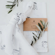 Lade das Bild in den Galerie-Viewer, Leinen Geschirrtücher Rehe im 2er Set