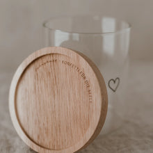 Lade das Bild in den Galerie-Viewer, Vorratsglas Herz schwarz 13 cm