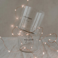 Lade das Bild in den Galerie-Viewer, Trinkglas Christmas schwarz im 2er Set