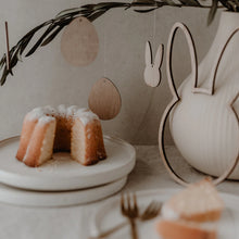 Lade das Bild in den Galerie-Viewer, Holzanhänger Hase Natur im 8er Set