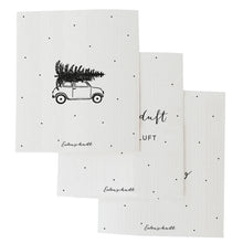 Load image into Gallery viewer, Schwammtücher Let it snow 3er Set