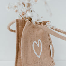 Lade das Bild in den Galerie-Viewer, Mini Juteshopper Herz 2er Set