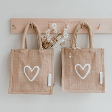 Lade das Bild in den Galerie-Viewer, Mini Juteshopper Herz 2er Set