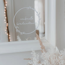 Lade das Bild in den Galerie-Viewer, Wandsticker Weihnachtskranz