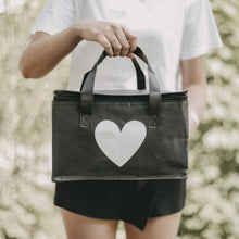 Load image into Gallery viewer, Kühltasche schwarz Herz (VE = 5 Stk.)
