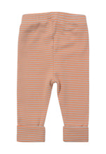 Load image into Gallery viewer, 2tlg. Set mit Sweatshirt orange "Smiley" und Leggings: 98/104
