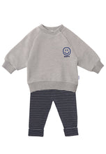 Load image into Gallery viewer, 2tlg. Set mit Sweatshirt und Leggings "Happy": 62/68
