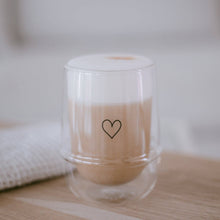 Load image into Gallery viewer, Doppelwandiges Glas 340ml Herz (VE = 6 Stk)
