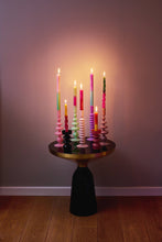 Lade das Bild in den Galerie-Viewer, Dip-Dye-Kerzen-Set: Neon-Regenbogen
