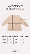 Load image into Gallery viewer, Erwachsenen Sweatshirt beige Cool Aunty Club: S/M
