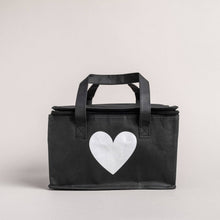 Load image into Gallery viewer, Kühltasche schwarz Herz (VE = 5 Stk.)
