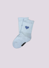Load image into Gallery viewer, HERZ SOCKEN HELLBLAU | BABY/KIDS: 1-2 Jahre
