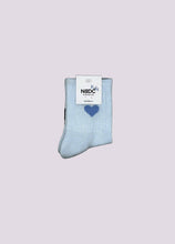Load image into Gallery viewer, HERZ SOCKEN HELLBLAU | BABY/KIDS: 1-2 Jahre
