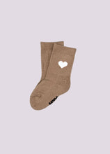 Load image into Gallery viewer, HERZ SOCKEN BEIGE | BABY/KIDS: 2-3 Jahre
