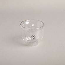 Lade das Bild in den Galerie-Viewer, Doppelwandiges Herzglas Herz 200ml (VE = 6 Stk)
