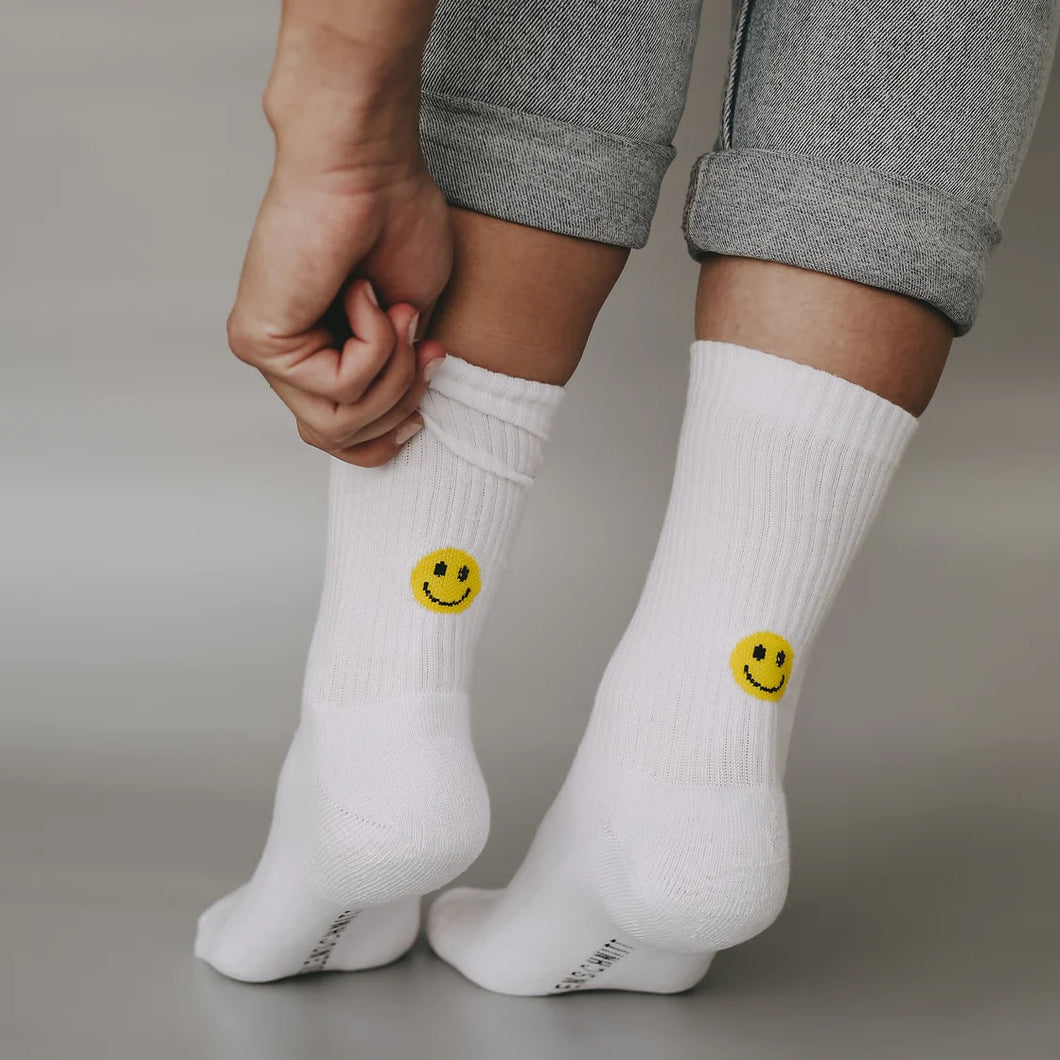 Socken Smiley gelb