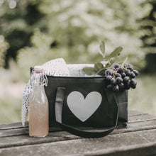 Load image into Gallery viewer, Kühltasche schwarz Herz (VE = 5 Stk.)
