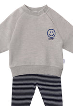 Load image into Gallery viewer, 2tlg. Set mit Sweatshirt und Leggings "Happy": 62/68

