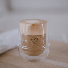 Load image into Gallery viewer, Doppelwandiges Glas 220ml Herz (VE = 6 Stk)
