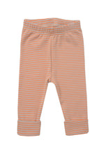 Load image into Gallery viewer, 2tlg. Set mit Sweatshirt orange "Smiley" und Leggings: 98/104
