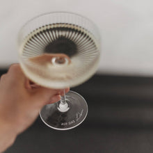 Lade das Bild in den Galerie-Viewer, Champagnerglas Auf das Leben  (VE = 4 Stk)
