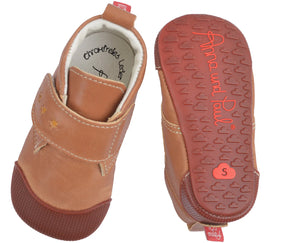 Krabbelschuhe Charlie - Cognac