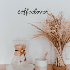 Holzschriftzug Coffelover