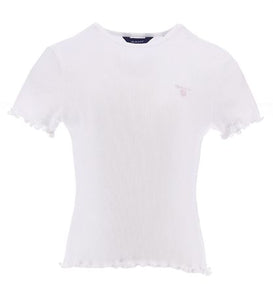 GANT T-Shirt Rib - weiß