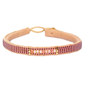 Stone Line Armband - antique rose