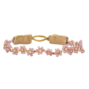 Cap Flower Armband - antique rose