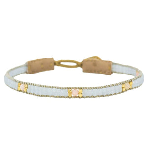 Cap Stones Armband - soft blue