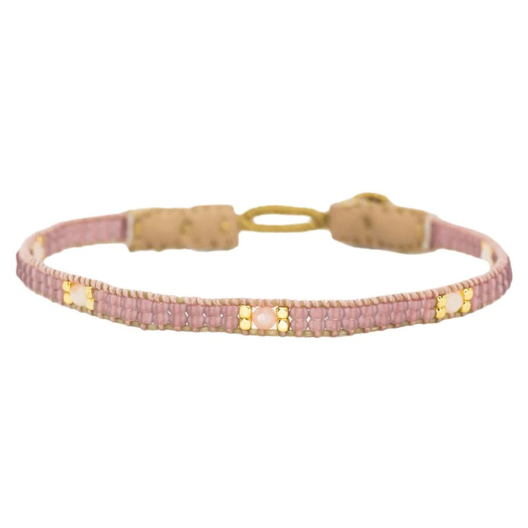 Cap Stones Armband - antique rose