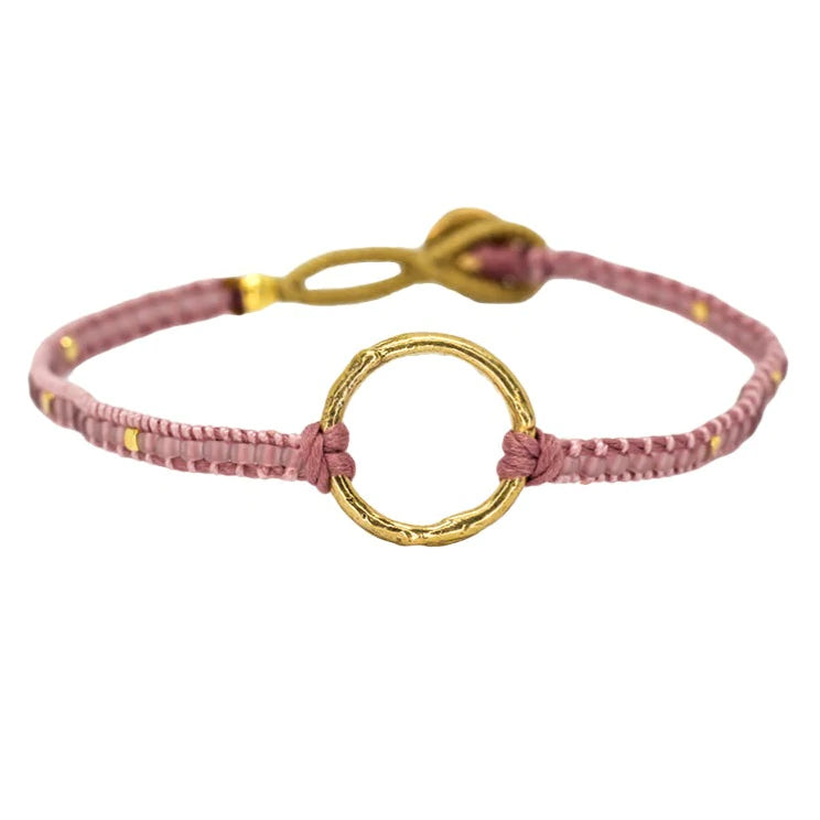 Jill Circle Armband - antique rose