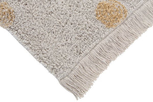 Washable rug Hippy Dots Natural