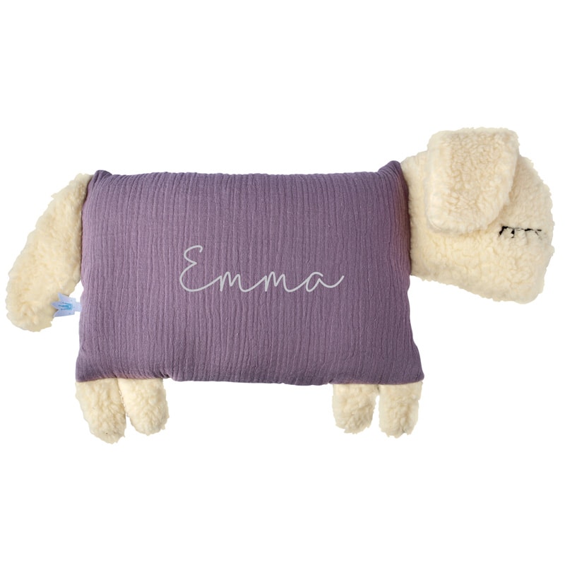 Kuschelschaf - Mauve mit Stick