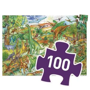 Wimmelpuzzle Dinosaurier